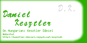 daniel kesztler business card