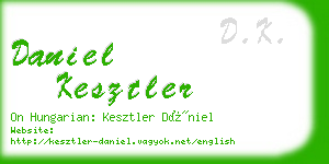 daniel kesztler business card